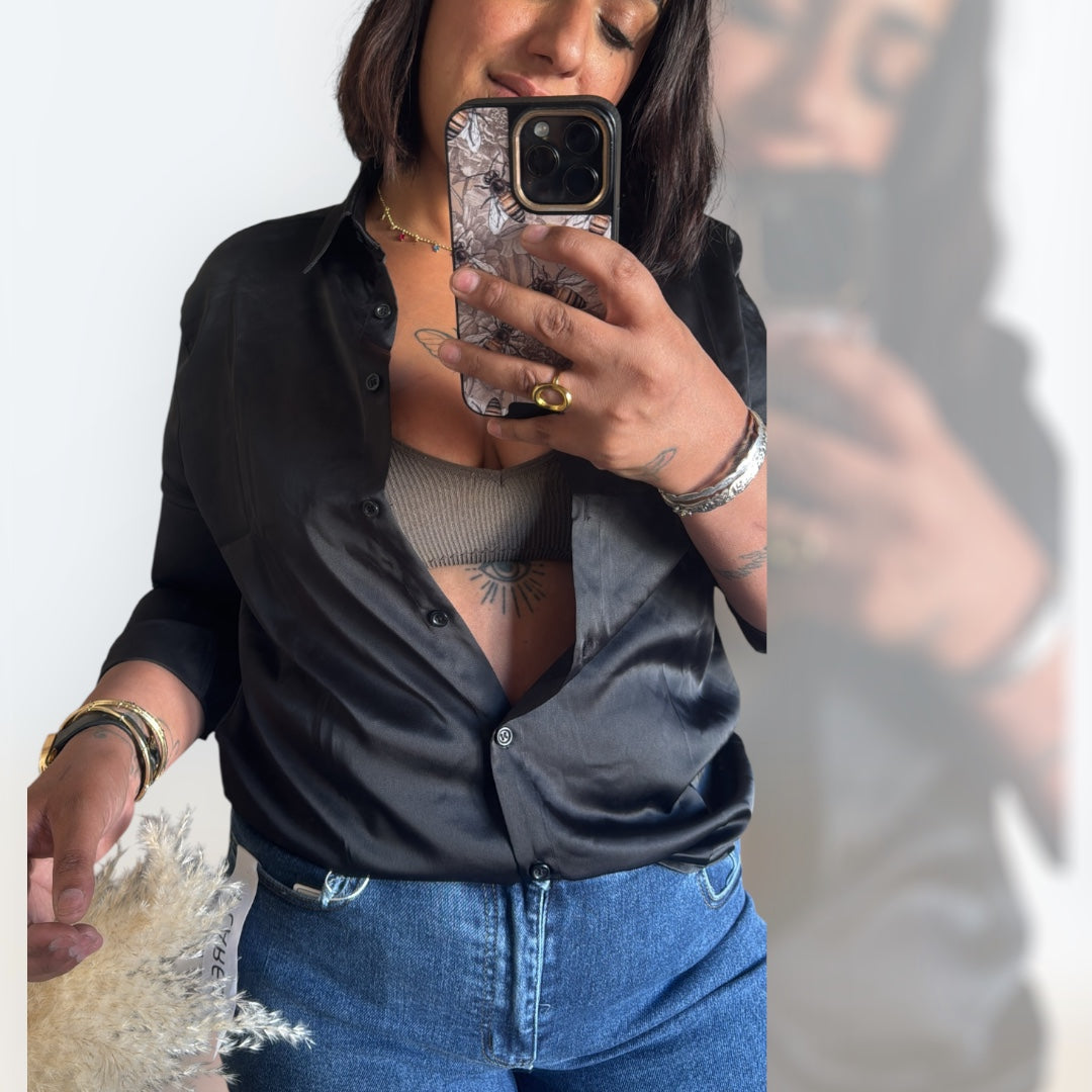 Camisa de raso