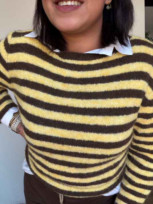 jersey Maya con Toque de Lana - Suéter de Punto Suave y Completo (Talla Única 36-44)