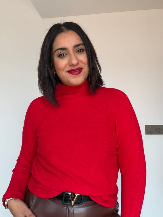 Jersey Ona de Manga Corta - Punto Fino y Suave (Talla Única 36-44)