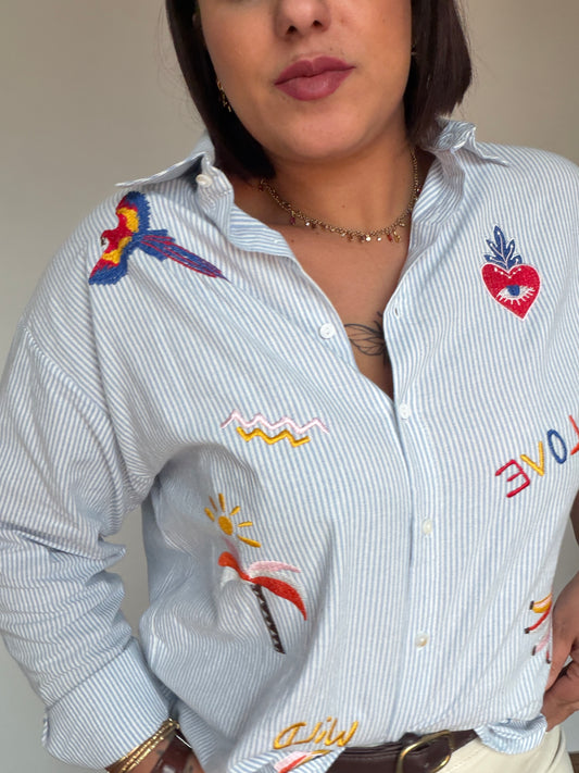 Camisa Bordados Fun ✨(Edición Limitada)