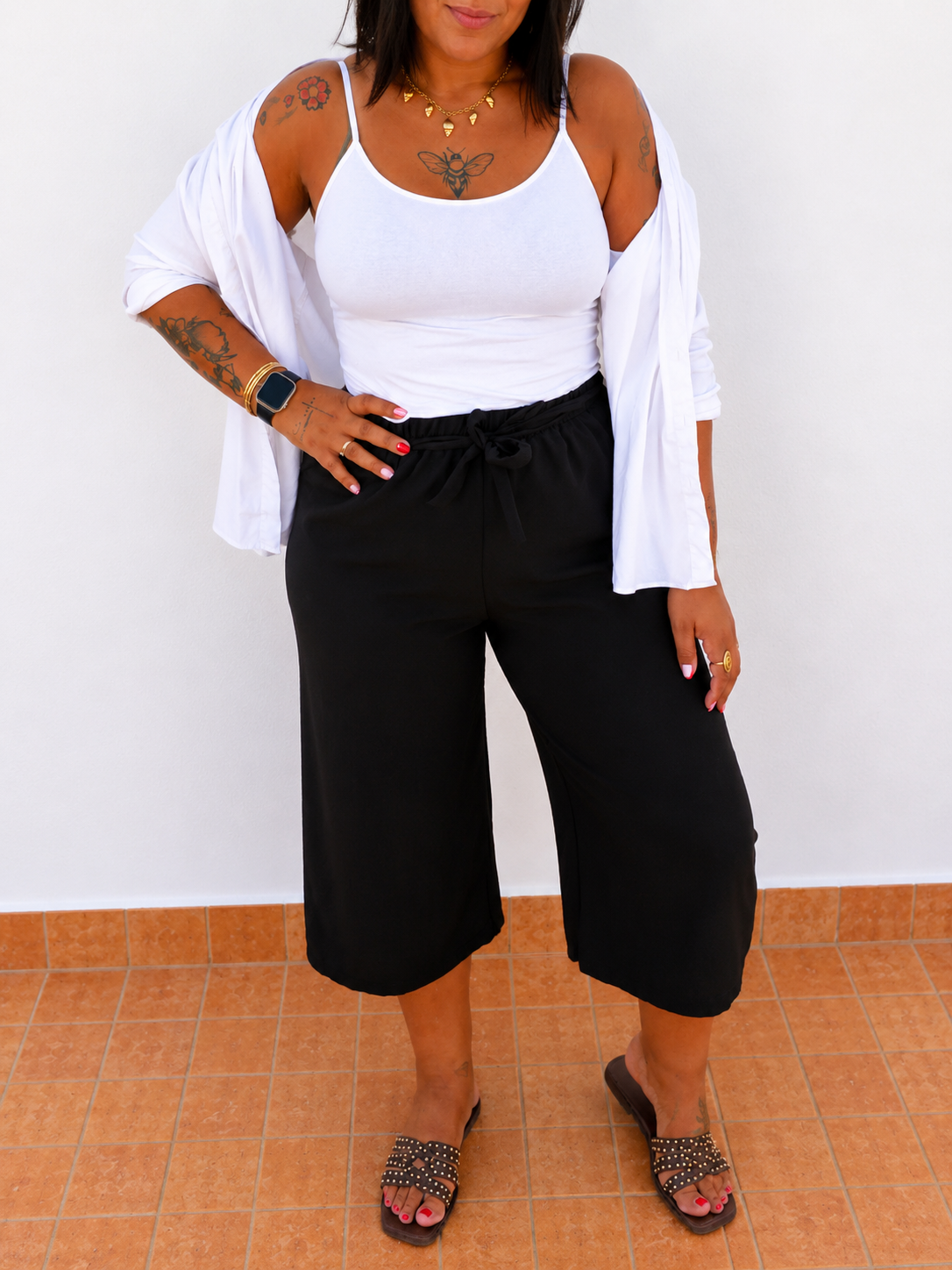 Pantalón culote fluido
