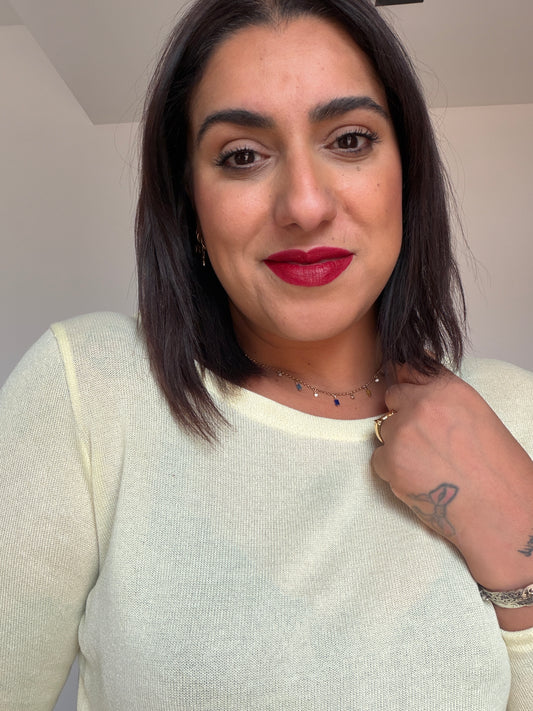 Camiseta de Punto Fino Essential - Tacto Suave (Talla Única hasta 46)