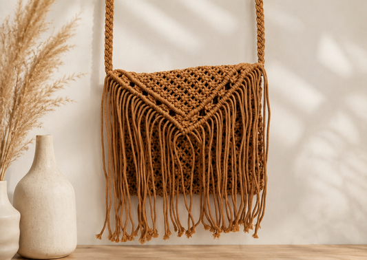 Bolso macramé