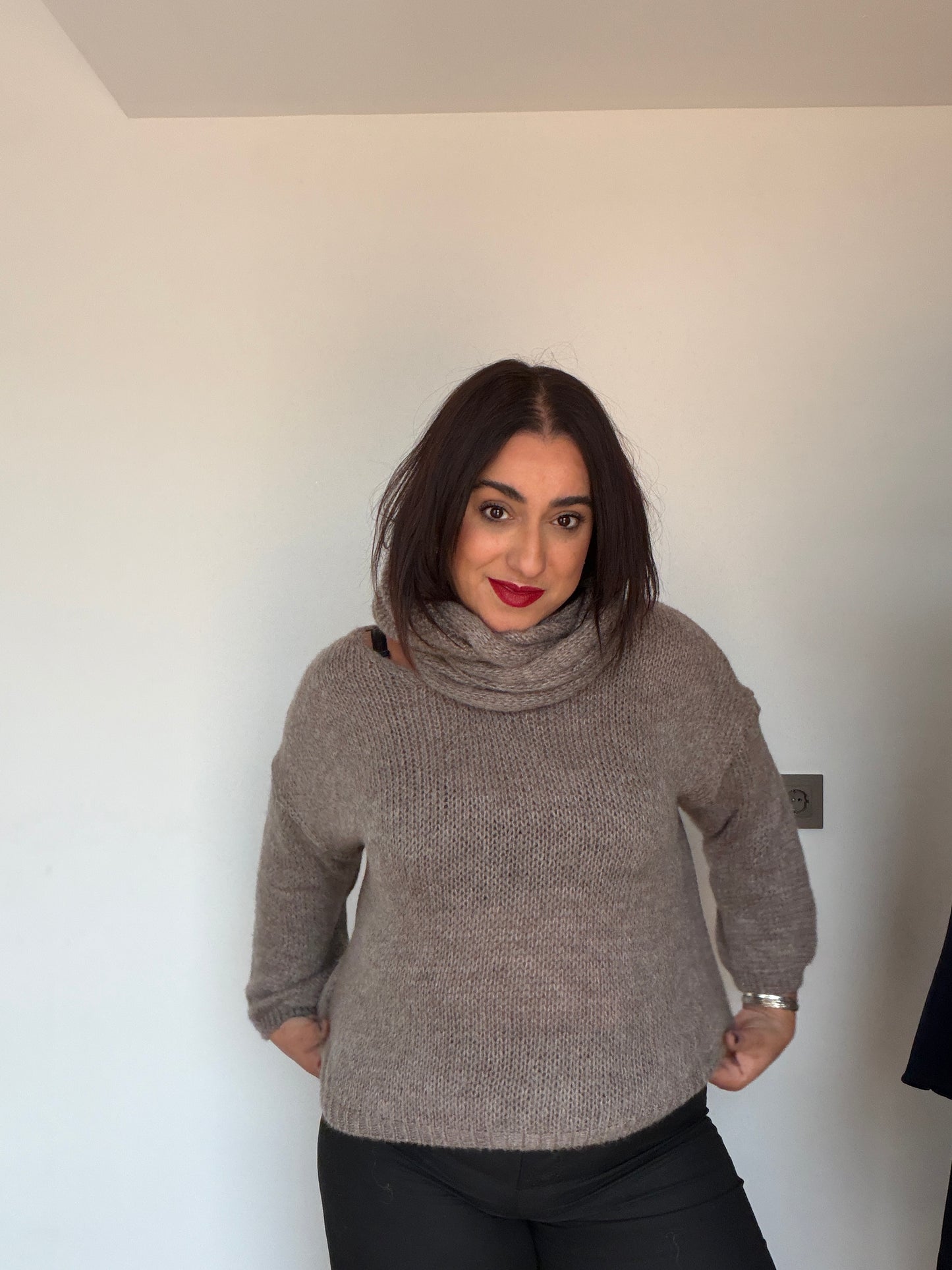 Jersey Roma con Lana y Cuello a Juego - Calidez Premium