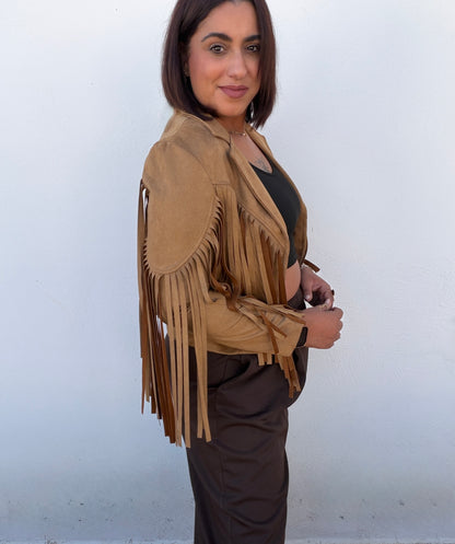 Chaqueta flecos Angelina