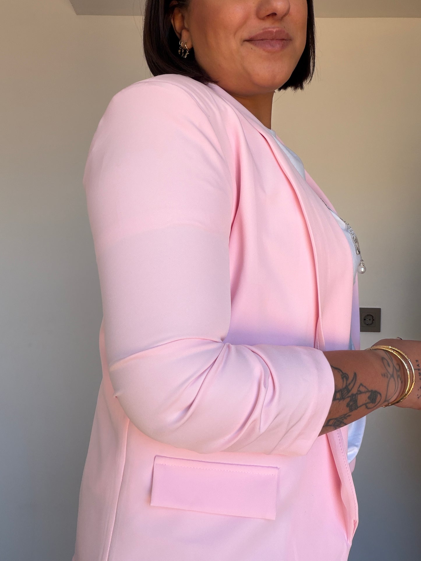 Blazer manga fruncida