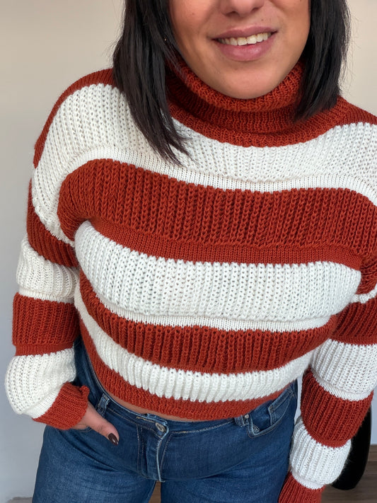 Jersey Crop de Punto - Suéter Corto Ideal para Tiro Alto (Talla Única 36-44)