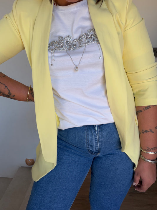 Blazer manga fruncida