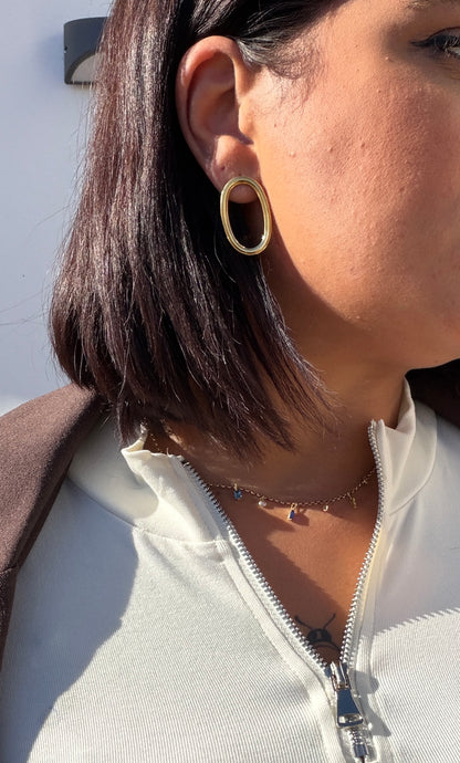 Pendientes oval
