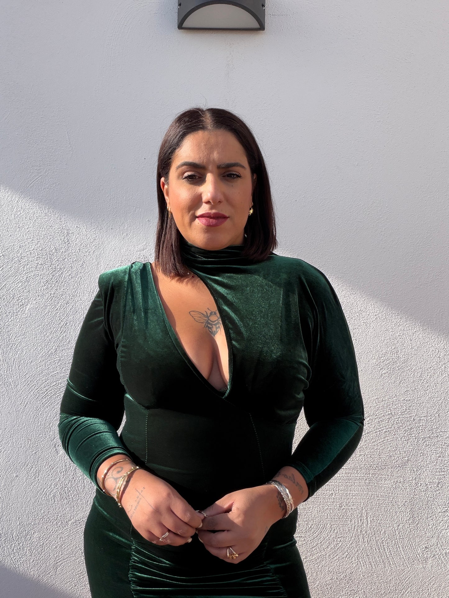 Vestido Roma de Punto Fluido - Vestido Básico Versátil (Talla Única)