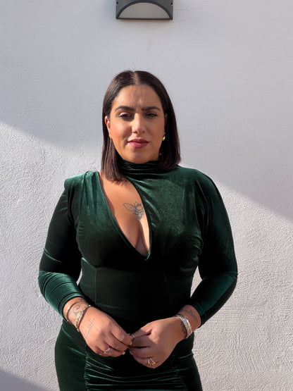 Vestido Roma de Punto Fluido - Vestido Básico Versátil (Talla Única)