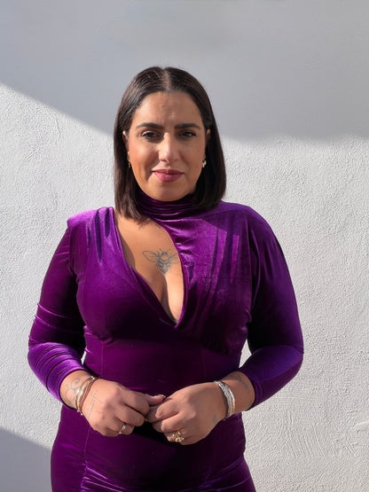 Vestido Roma de Punto Fluido - Vestido Básico Versátil (Talla Única)