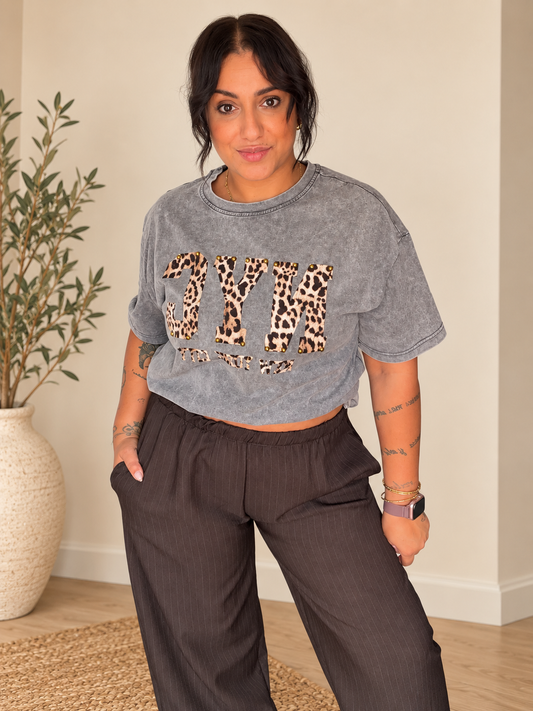 Camiseta NYC Leopardo Oversize - foto 2