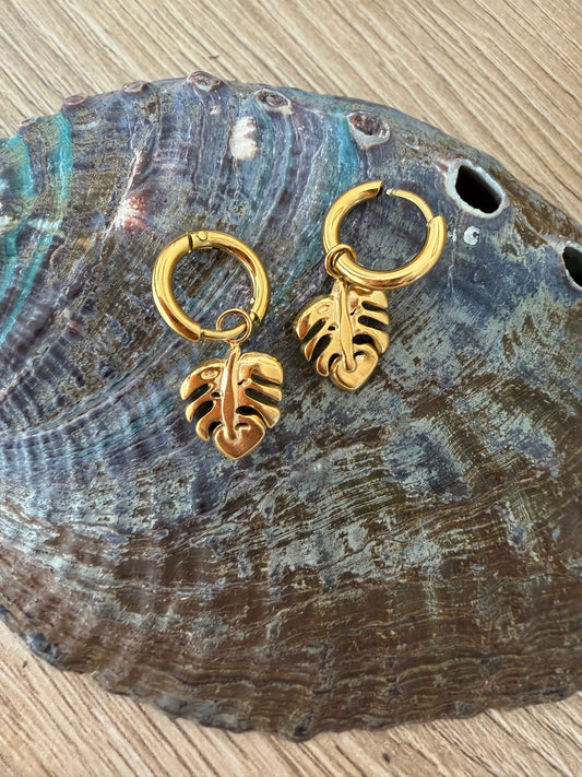 Pendientes Monstera