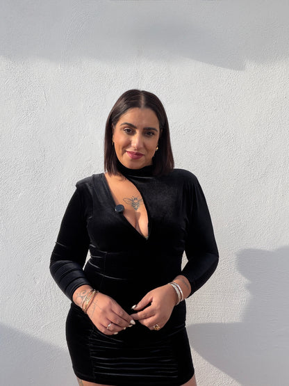 Vestido Roma de Punto Fluido - Vestido Básico Versátil (Talla Única)