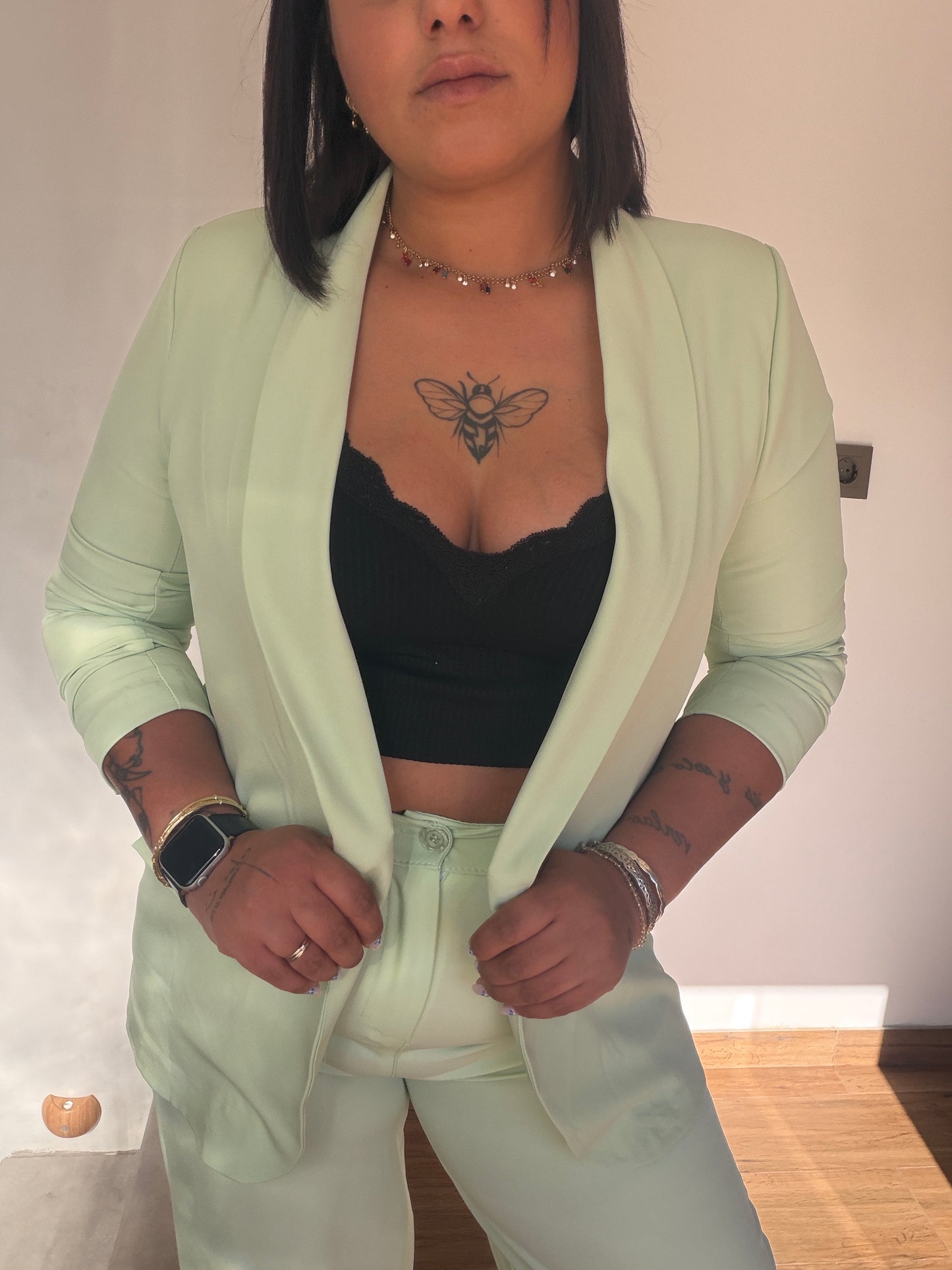 Blazer manga fruncida
