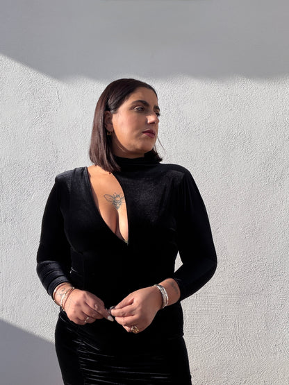 Vestido Roma de Punto Fluido - Vestido Básico Versátil (Talla Única)