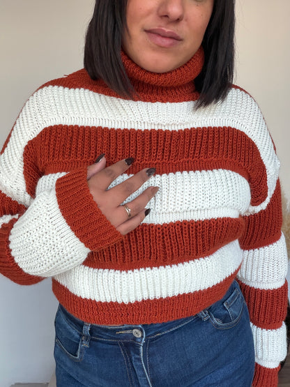 Jersey Crop de Punto - Suéter Corto Ideal para Tiro Alto (Talla Única 36-44)