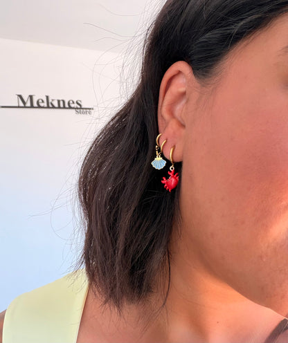 Pendientes cangrejo