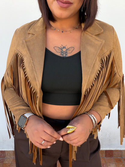 Chaqueta flecos Angelina