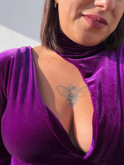 Vestido Roma de Punto Fluido - Vestido Básico Versátil (Talla Única)