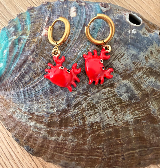 Pendientes cangrejo