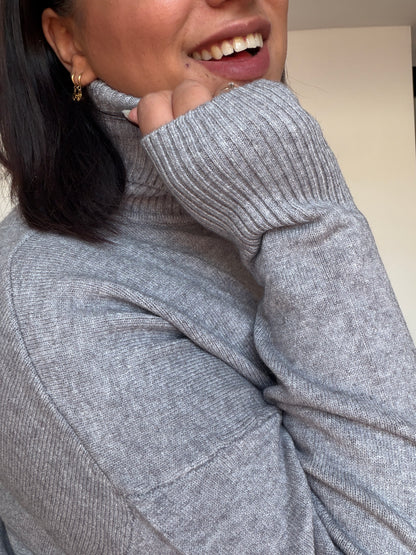 Jersey Punto Fino Oversize - Confort Total (Talla Única hasta 48)