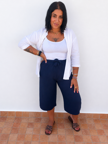Pantalón culote fluido