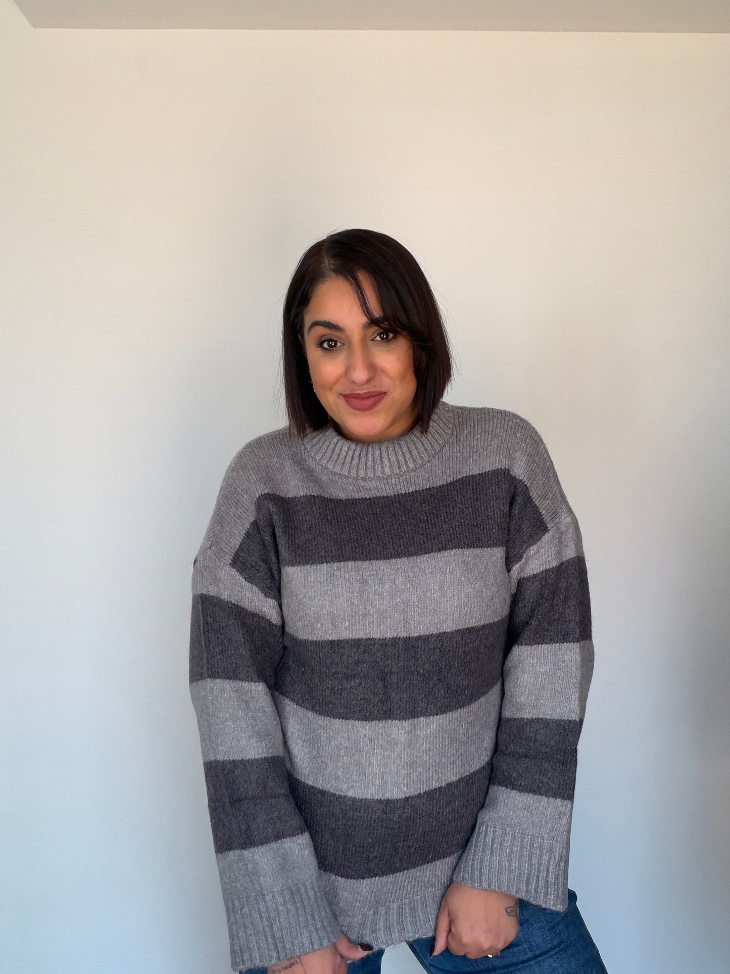 Jersey de Rayas Marineras - Confort Knit (Talla XL)