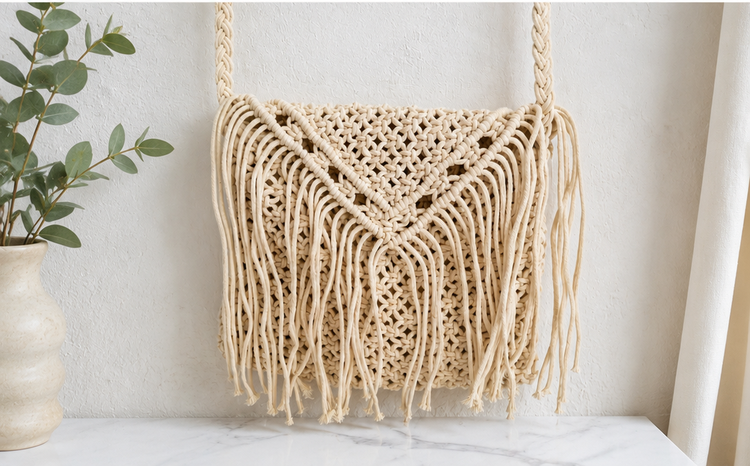Bolso macramé
