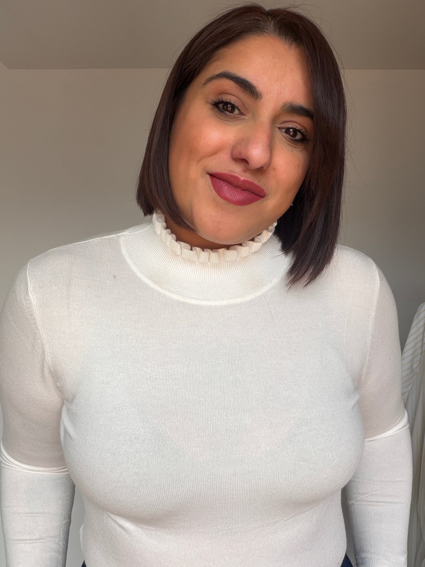 Jersey Soft - Punto Fino con Volantes (Talla Única S-XL)