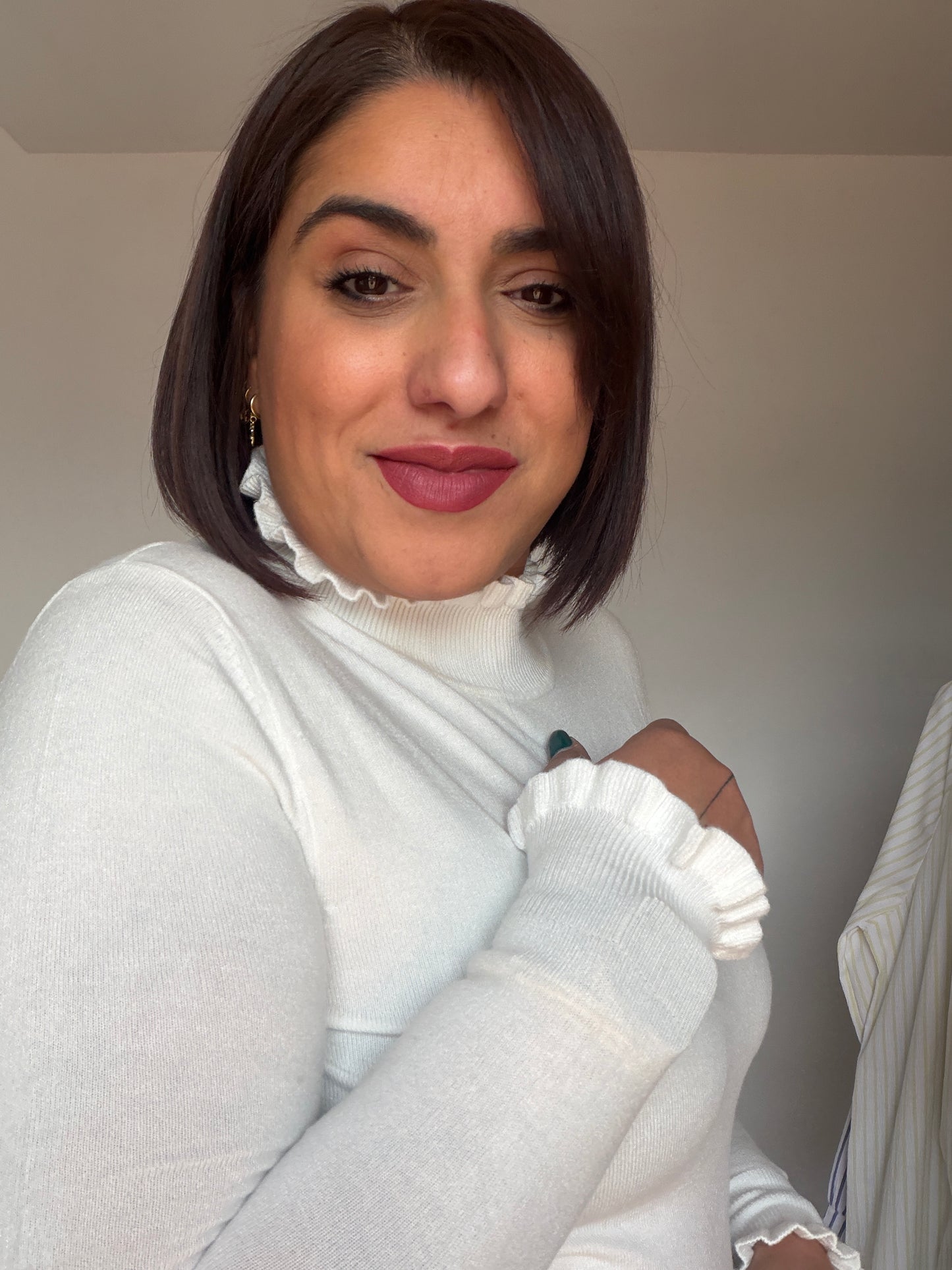 Jersey Soft - Punto Fino con Volantes (Talla Única S-XL)