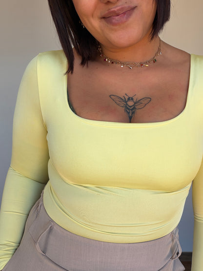 Body elástico rosa pastel manga larga Meknes