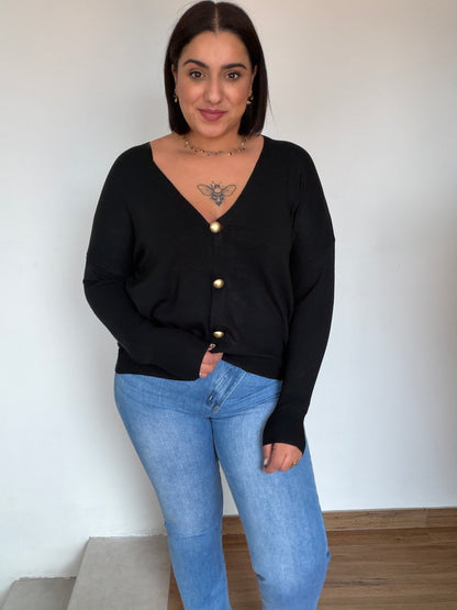coleccion-color-negro-cardigan-spring-punto-fino-oversize