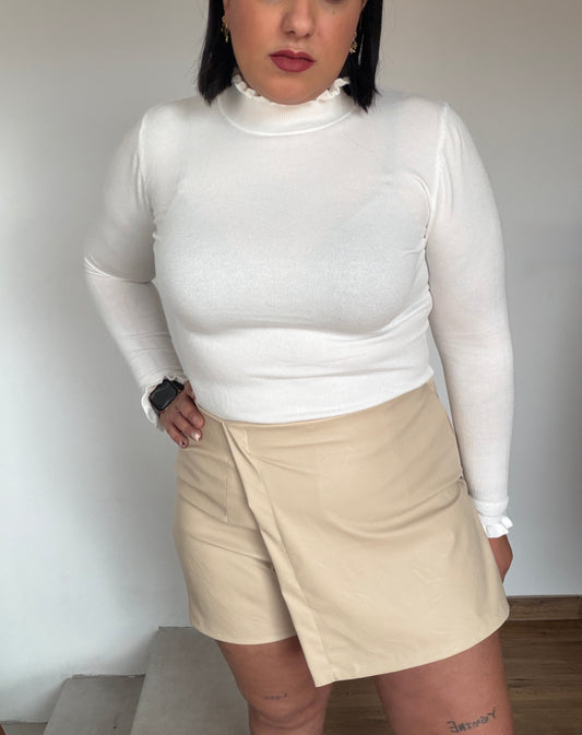 falda-pantalon-corta-beige-asimétrica-talla-36-42